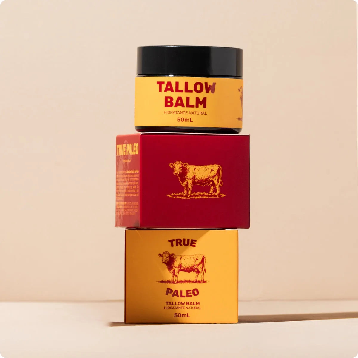 Tallow Balm sobre a caixa